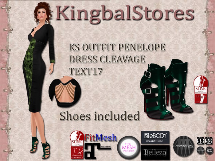 KS OUTFIT PENELOPE DRESS CLEAVAGE