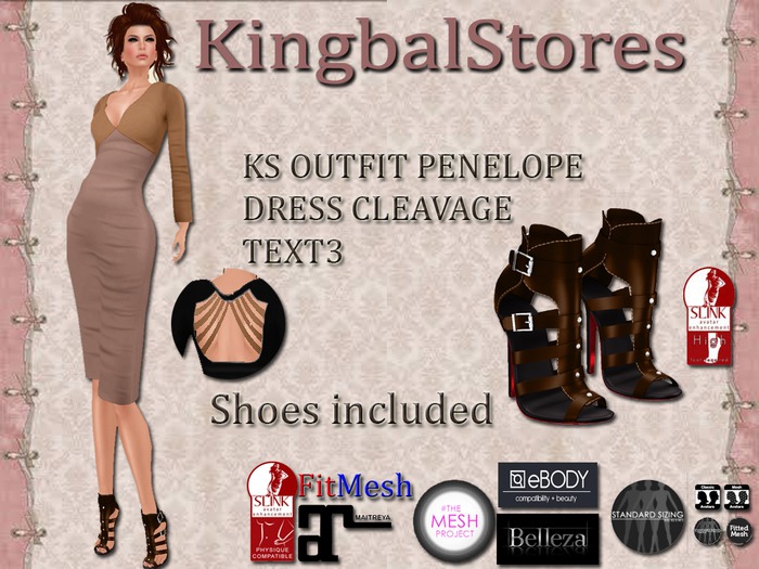 KS OUTFIT PENELOPE DRESS CLEAVAGE