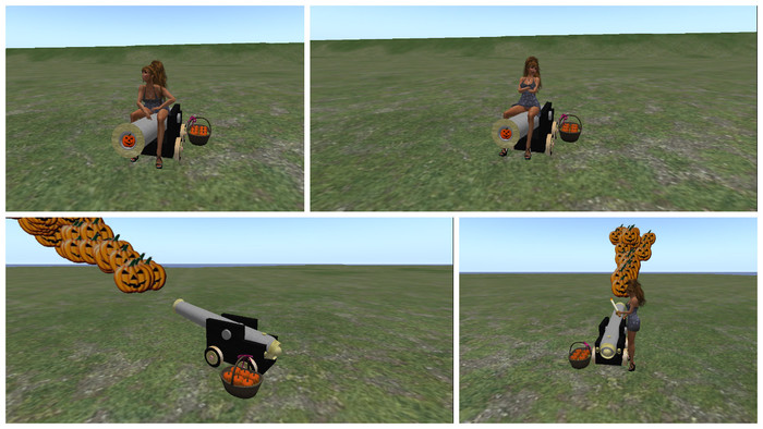 A cannon that shoots pumpkins