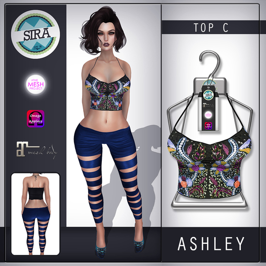 SIRA - [Mesh Body] Ashley Top - C