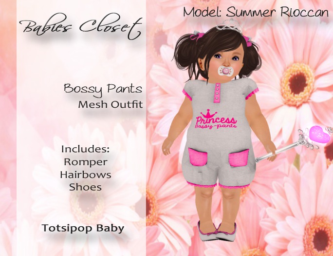 *BC - Bossy Pants Totsipop Baby Boxed*