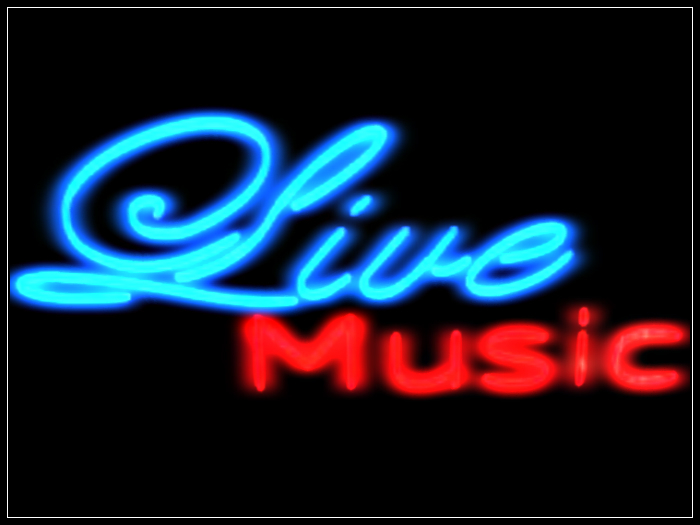 Neon Sign Live Music