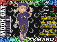 --ARMAND-- MOON CAT - PURPLE