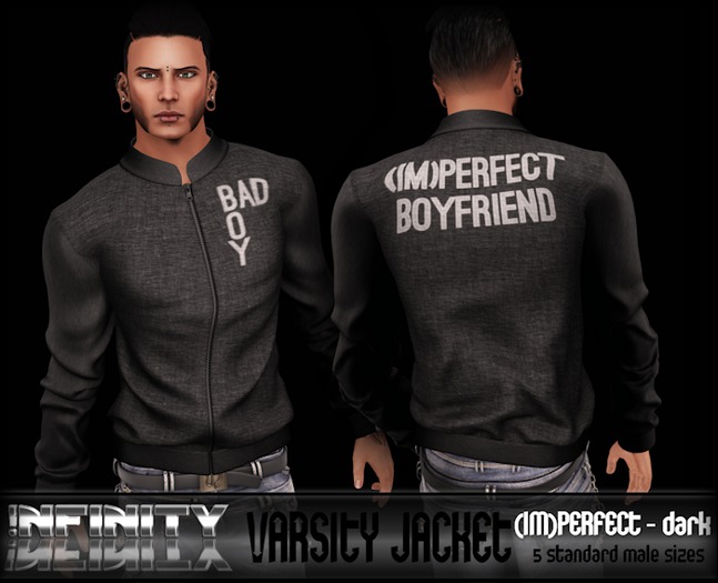 !NFINITY Varsity Jacket - (im)perfect BF - Dark - BOX