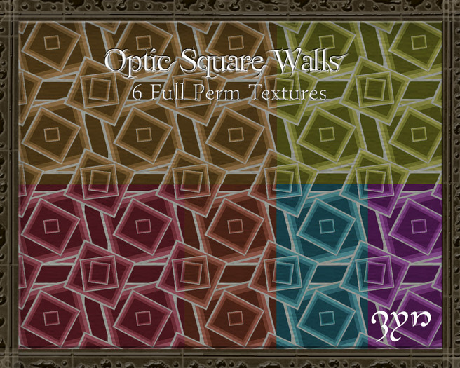 Zyn ~ Optic Squares Walls Textures