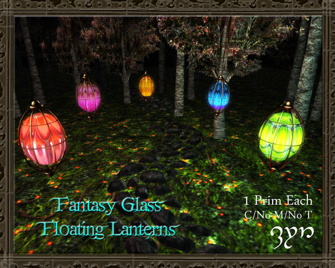 Zyn ~ Fantasy Glass Floating Lanterns