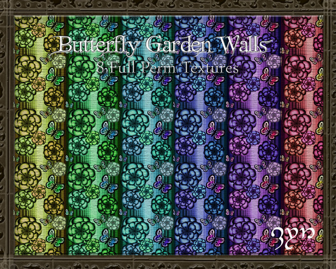 Zyn ~ Butterflies And Flowers Textures