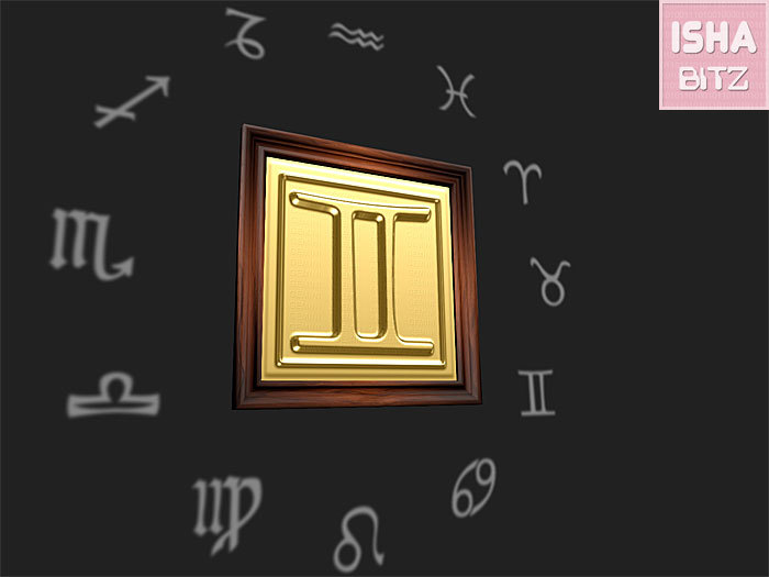 ISHAbitz ~ Gold Aries Zodiac - Boxed