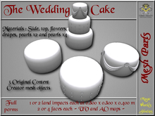Wedding cake - 1 & 2 LI - 3 FULL PERMS Meshes
