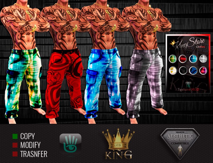 [KING #068] Cargo Pants Pack 8 colors Aesthetic