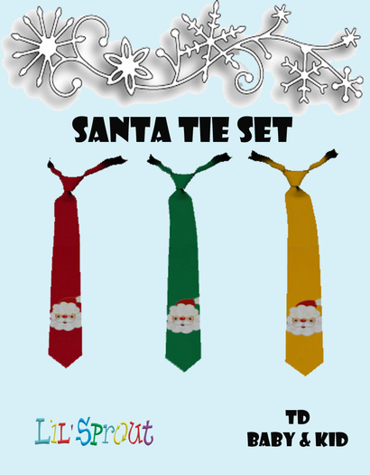 SANTA TIE SET BOXED