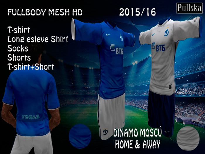 KITS DINAMO MOSCU HOME / AWAY 15/16