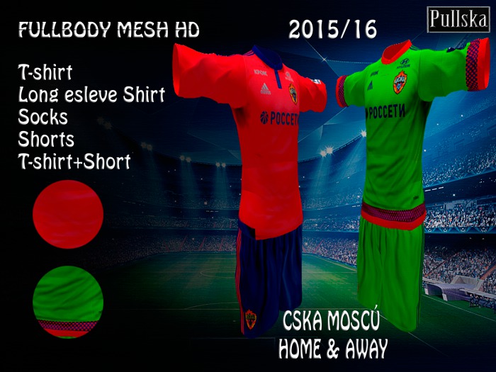 KITS CSKA MOSCU HOME / AWAY 15/16