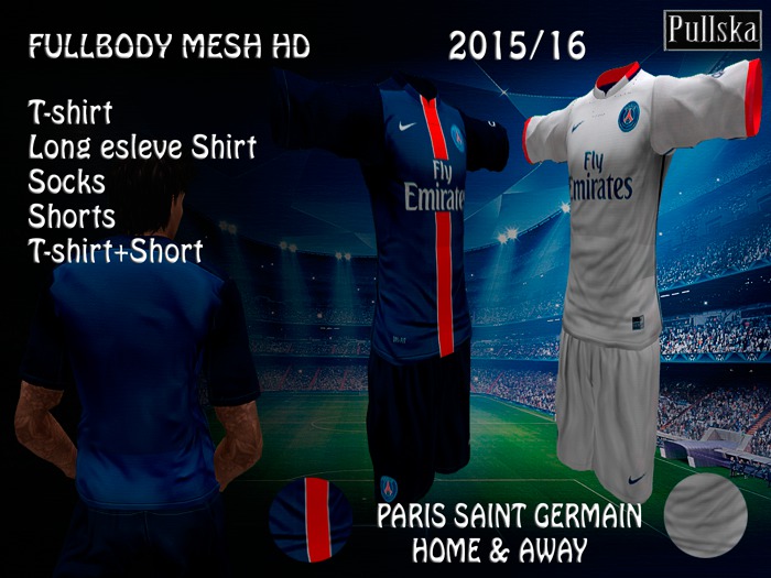 KITS PARIS SAINT GERMAIN HOME / AWAY 15/16