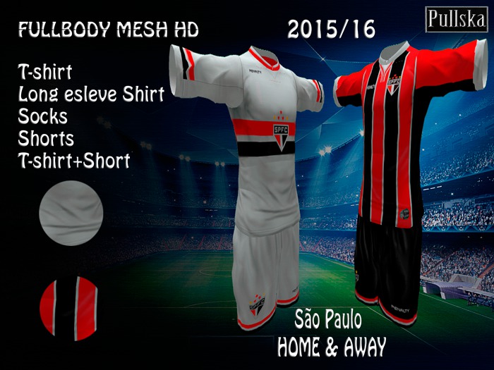 KITS SAO PAULO HOME / AWAY 15/16