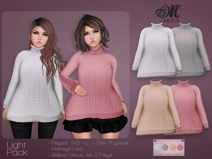 *MUKA* Petra Light (Maitreya/Belleza/Slink)