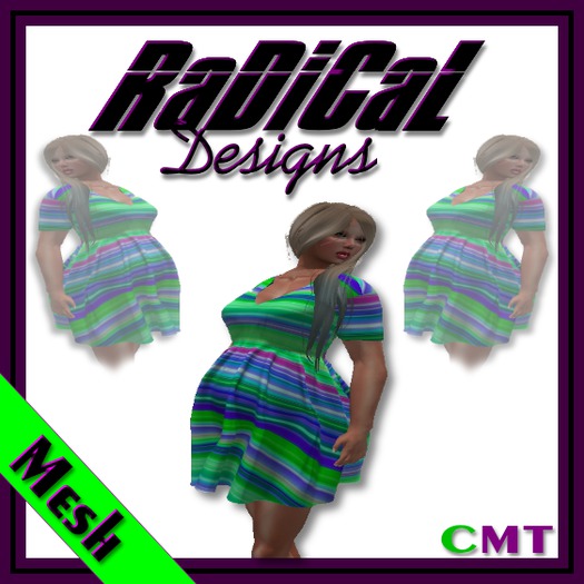 Maternity Summer Dress Geen Stripes RDB