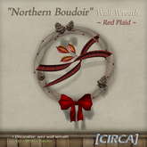 [CIRCA] Pkg - "Northern Boudoir" - Ottoman - Red Fall Leaves