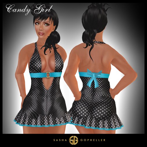 -SG- Candy Girl Dotted Azur