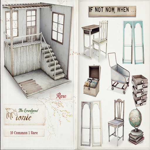 *ionic* Antique chair {ivory}