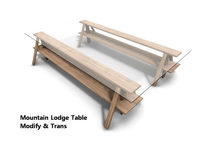Mountain Lodge Table , M & T Box