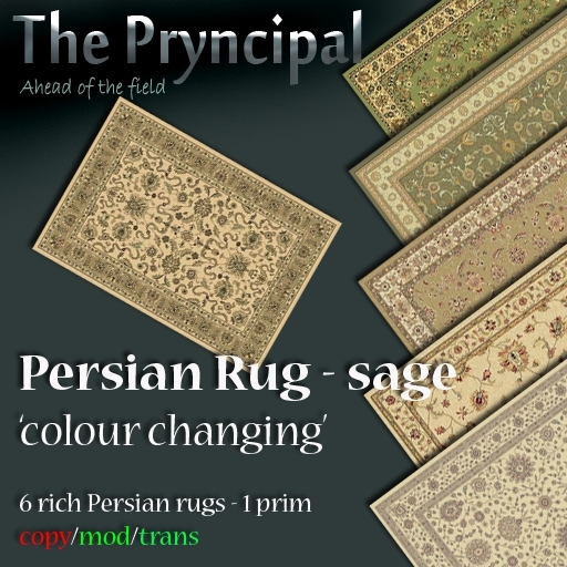 Pryncipal Design Company - Persian Rug Soft Sage