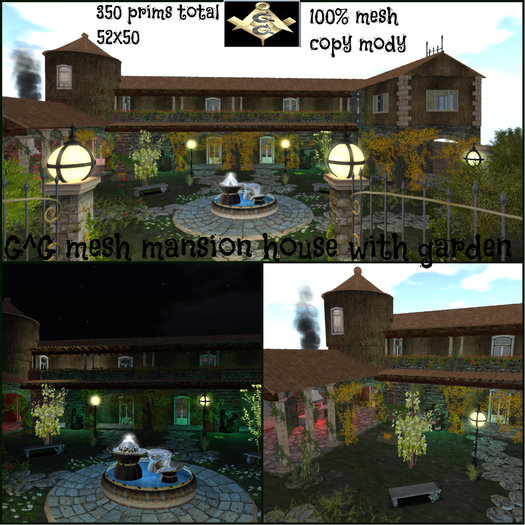 G^G mesh mansion house with garden