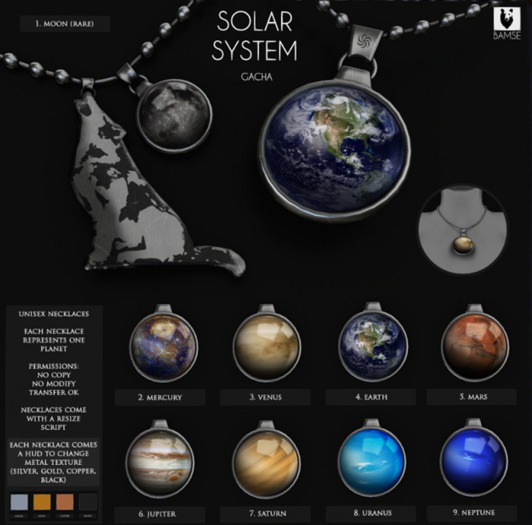 5. :BAMSE: Solar System Necklace - Mars