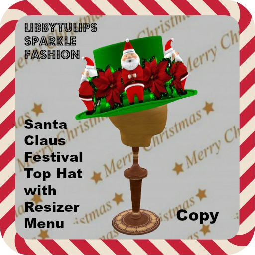 * Santa Claus Festival Top Hat with Resizer