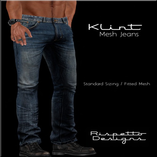 Rispetto Designs - Klint MESH Jeans - Classic Blue