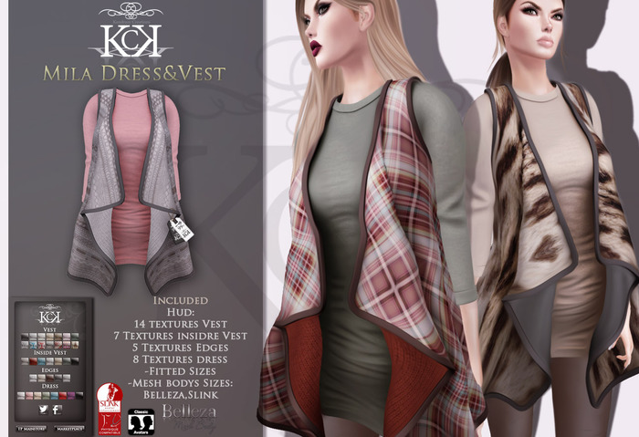 :::KC::: Mila Dress&Vest