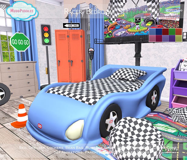 MuddPuddles: Racer Bedroom Set