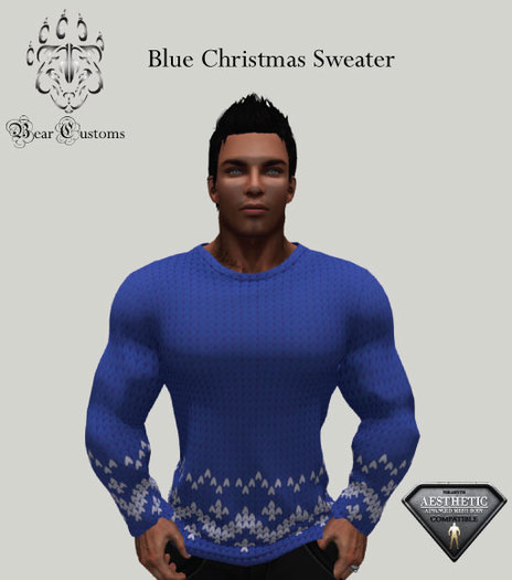 Blue Christmas Sweater