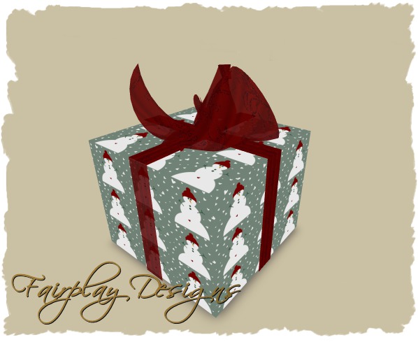 ~Whimsy Snowmen Christmas Gift Box "TOUCH ME"