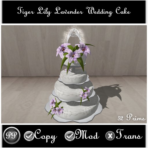 Tiger Lily Lavender ( Wedding Cake )