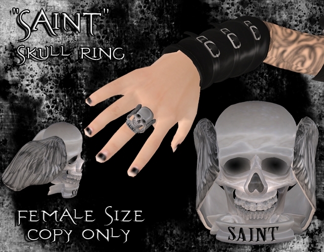 SiniStyle "Saint" Skull Ring - F