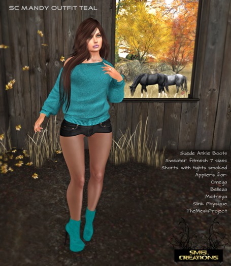 :: SC Mandy Outfit Teal