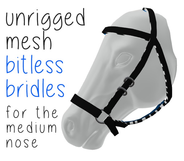 SNODE - BCQH Bitless Bridle { Medium Nose }