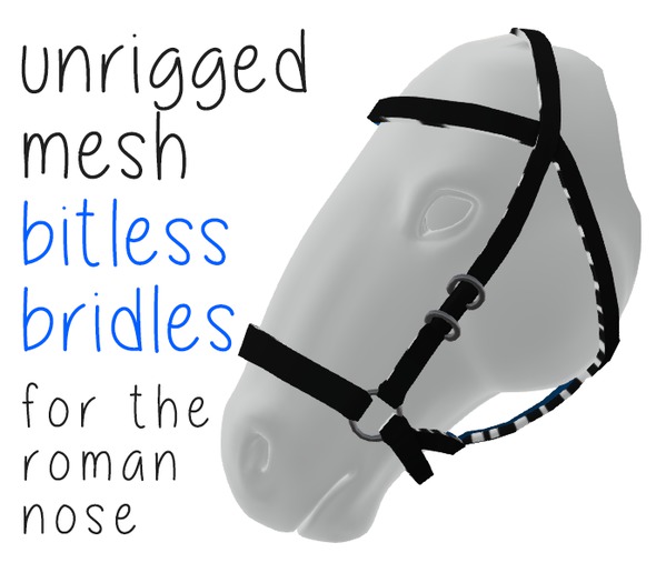 SNODE - BCQH Bitless Bridle { Roman Nose }
