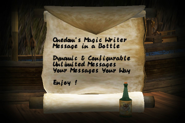 [ONEDOM] Message in a bottle - All Colors Pack -  Dynamic Message Writer