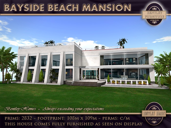 Bayside Beach Mansion + Furniture by Bentley