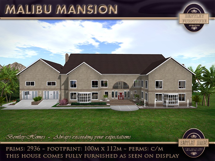 Malibu Mansion + Furniture by Bentley