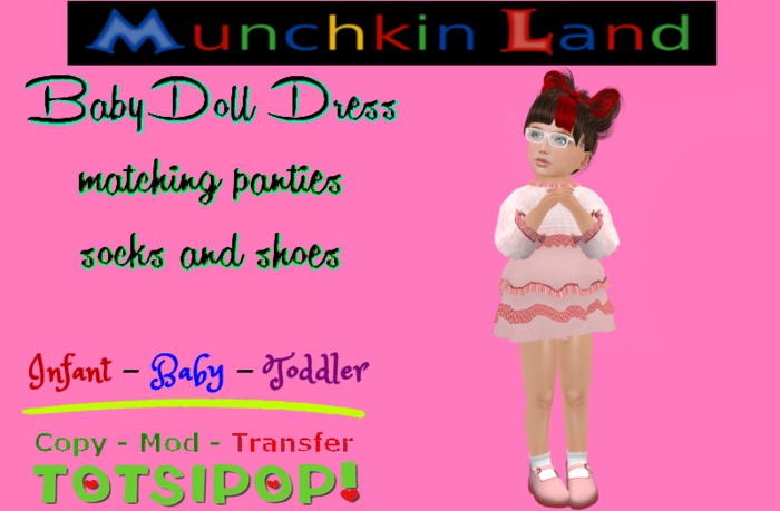 (ML) Blue BabyDoll Dress Box