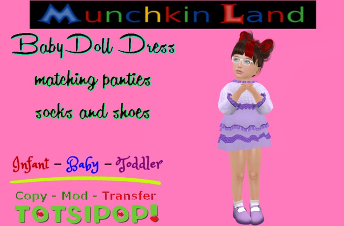 (ML) Blue BabyDoll Dress Box