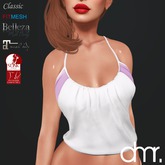 [DR] Tank top white/pink ::Mesh::