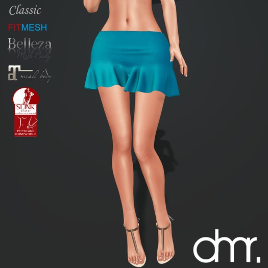 [DR] Mini Skirt Blue GO ::Mesh::