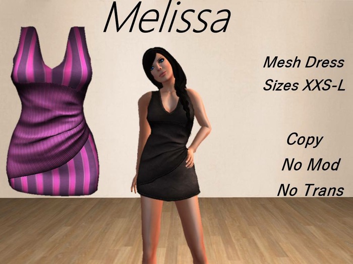 Melissa Dress Stripes Purple