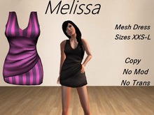 Melissa Dress Stripes Purple