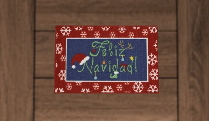 Feliz Navidad Door Mat
