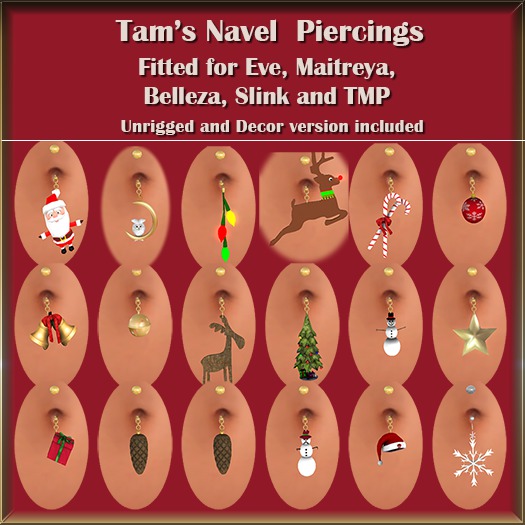 Tam's Holiday Navel Piercings DEMO